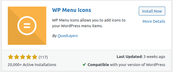 Set Menu Icons in WordPress - Step 1