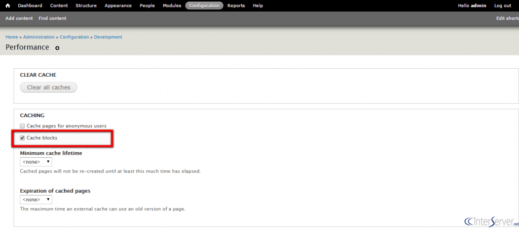 Enable cache blocks in Drupal