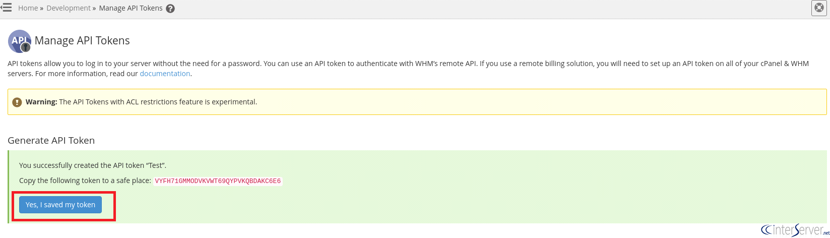 API Token