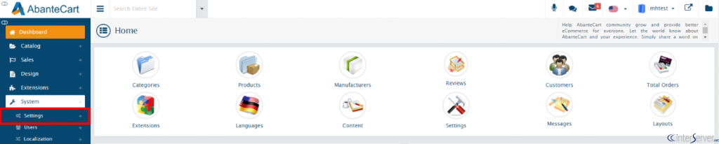 SMTP Settings