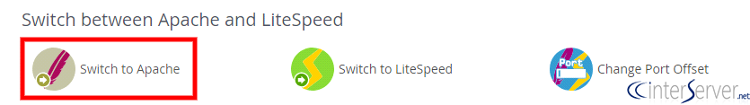 switch to apache