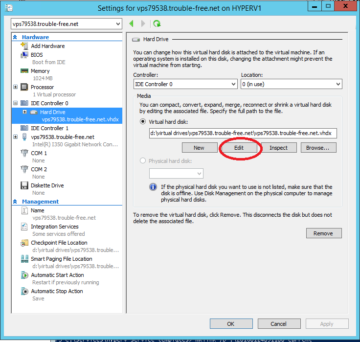 Disk Size