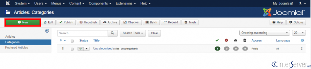 Create category