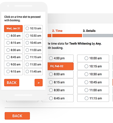 Time selection in Bookly for Scheduling