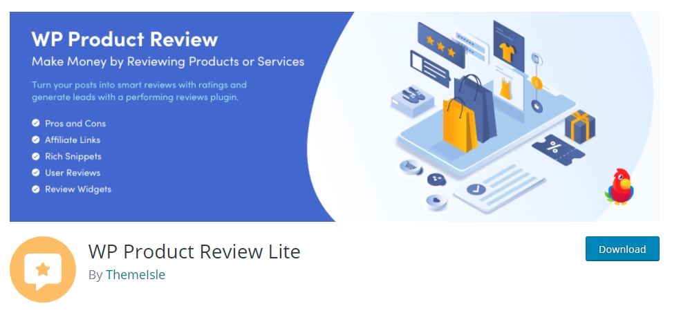 WP Product Review plugin for WordPress
