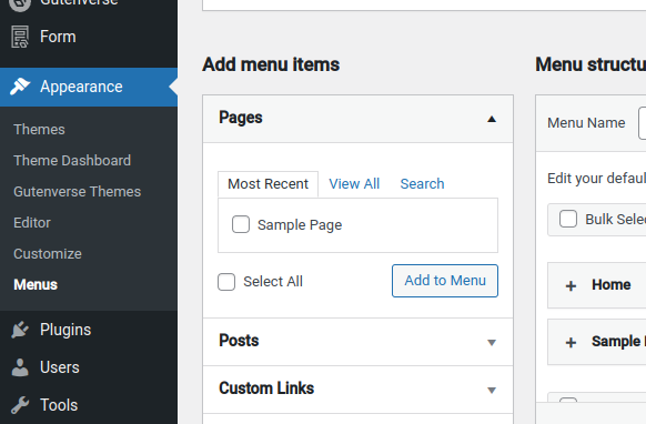 Set Menu Icons in WordPress - Step 2