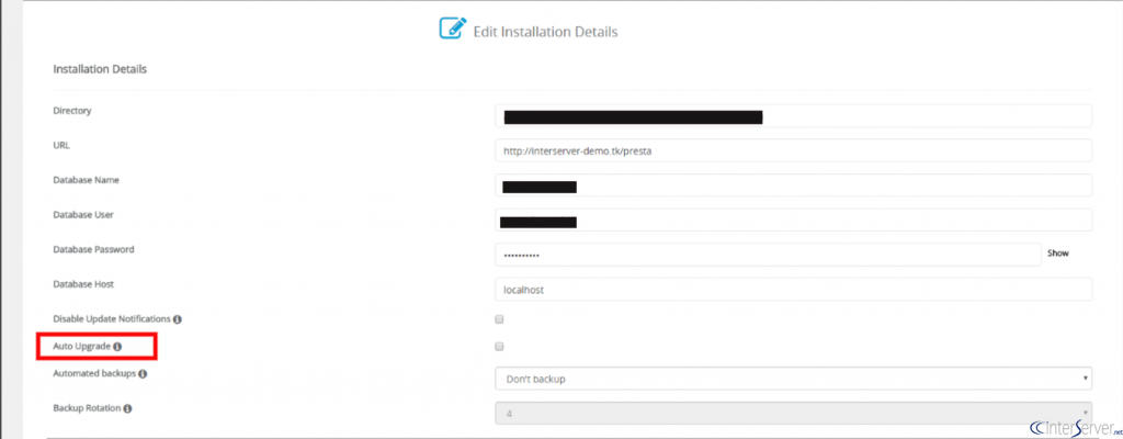 Enable Auto Upgrade