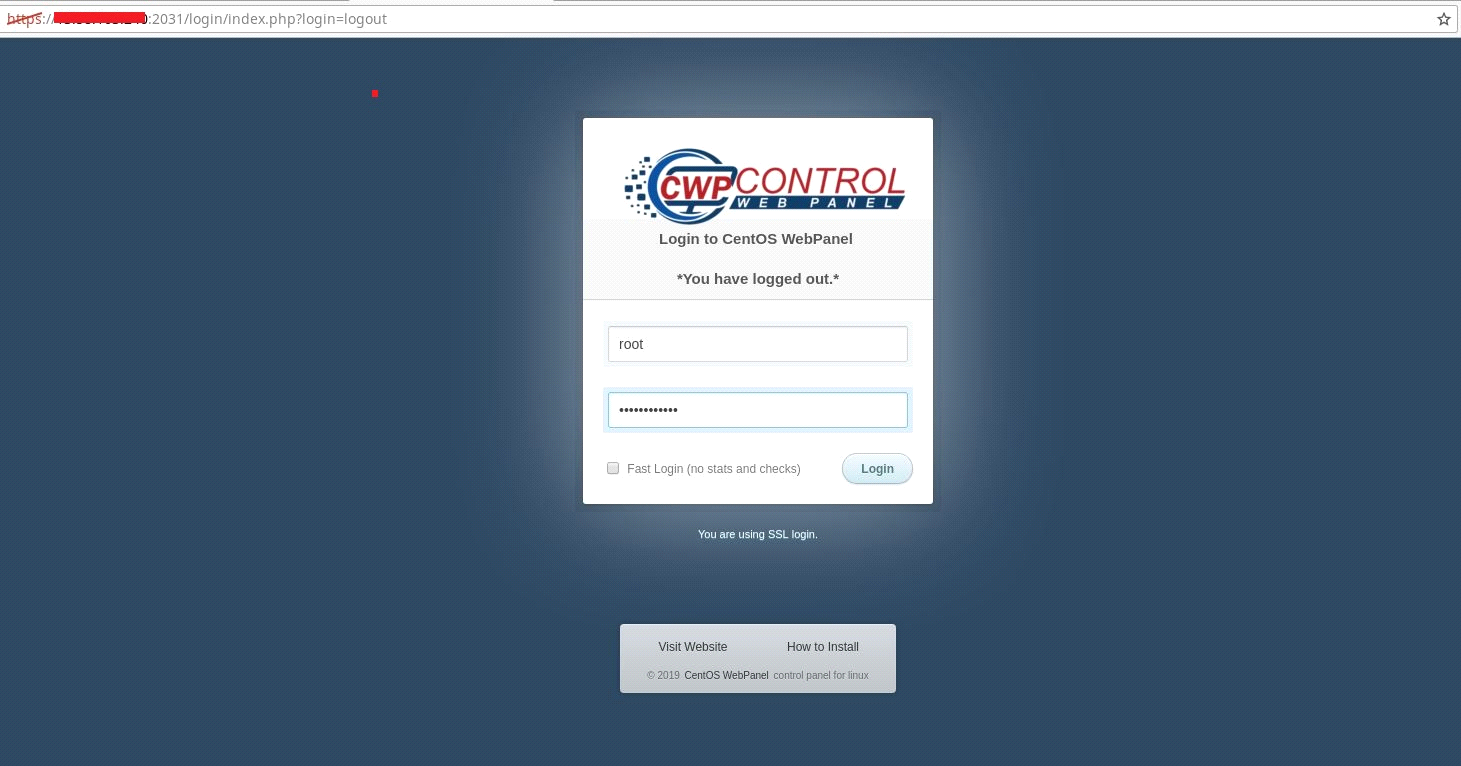 Install CWP