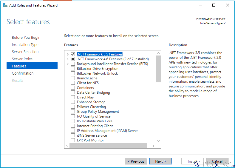 Enable .net framework