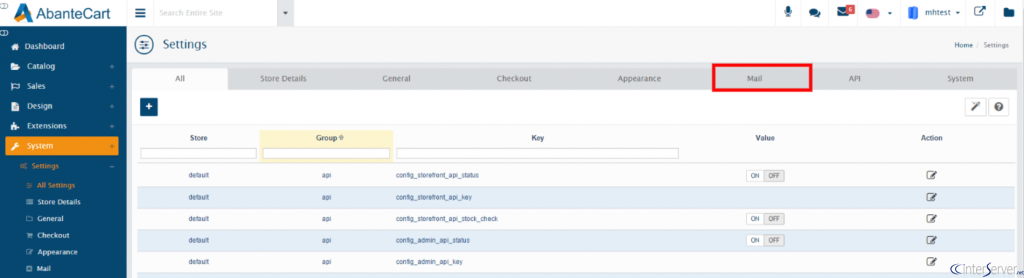 SMTP Settings