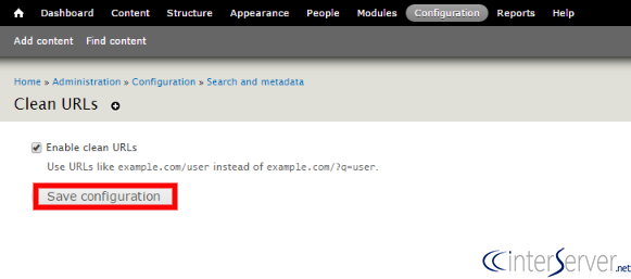 Enable Clean URLs
