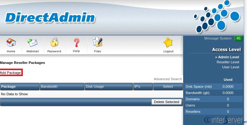 Add reseller account