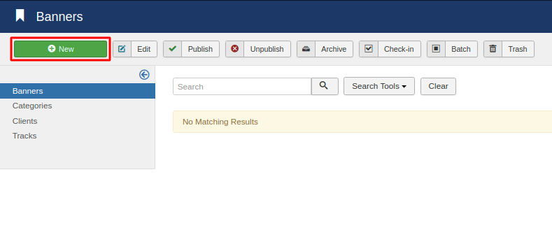 Create a New Banner in Joomla