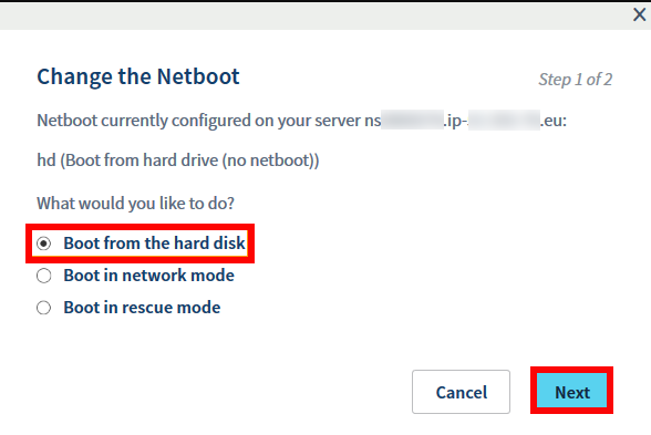 Boot up Server