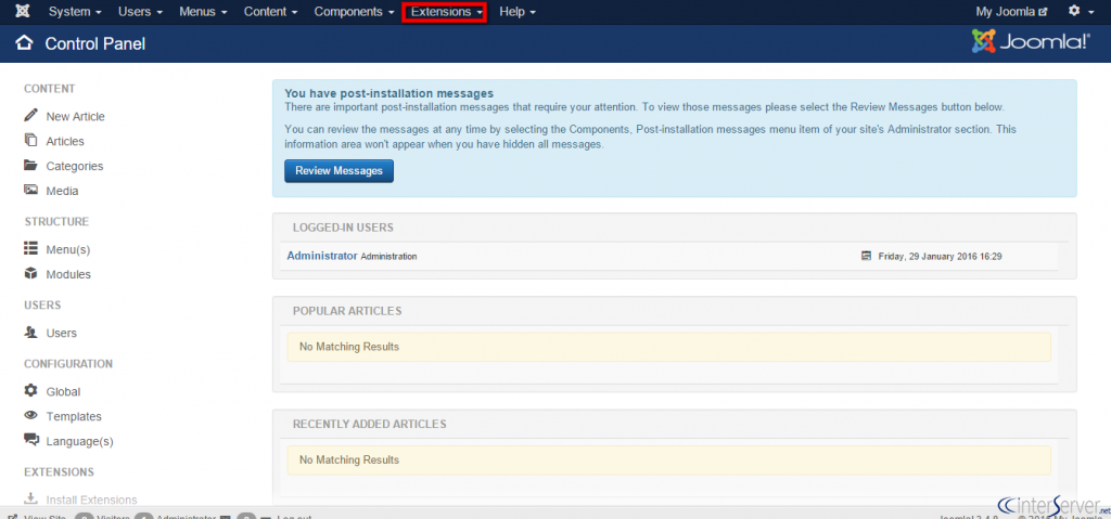 Upload logo in Joomla Protostar Template