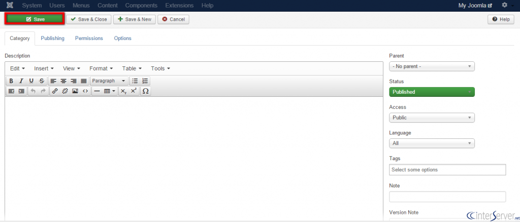 Banner Category in Joomla