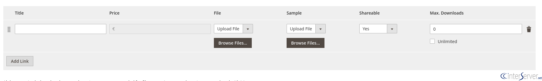 Downloadable products