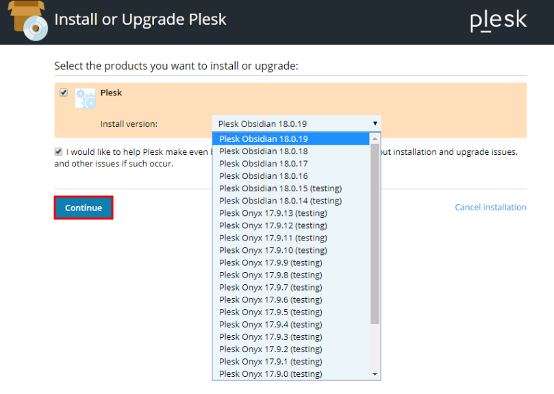 Install Plesk in Linux