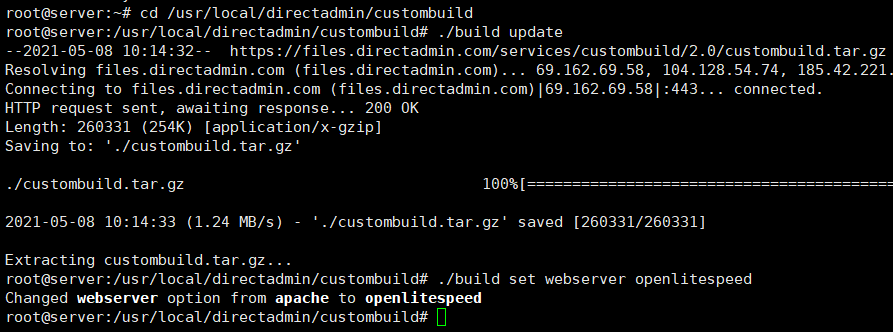 apache to openlitespeed