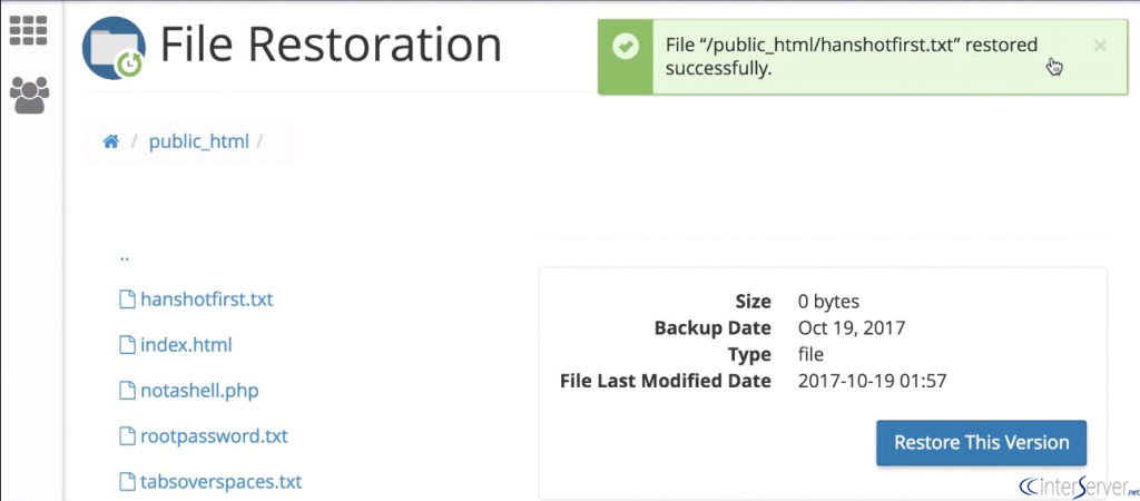 File Restoration