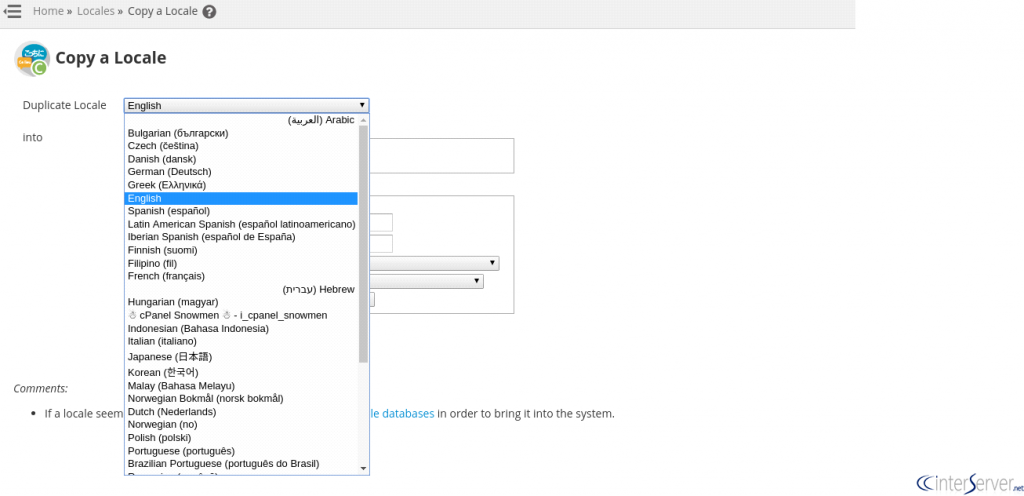Copy Locales