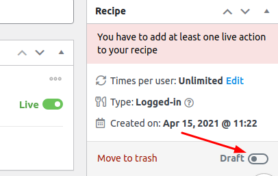 Take a Recipe Live