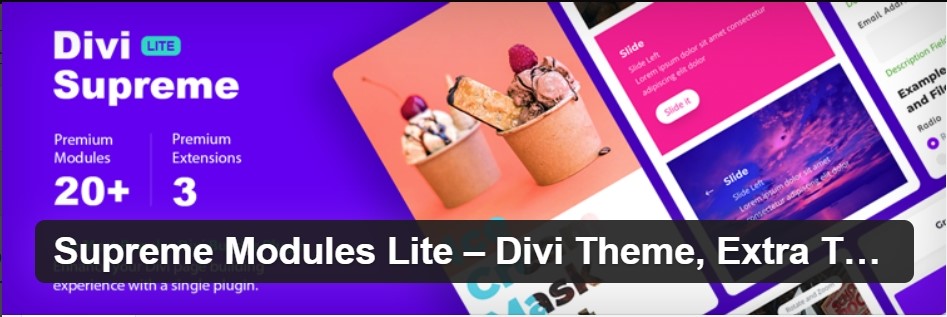 Divi page builder for WordPress