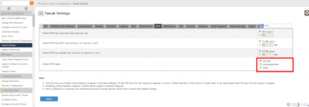 Enable IonCube Loader