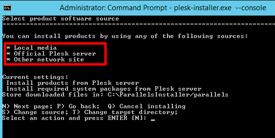 Install Plesk