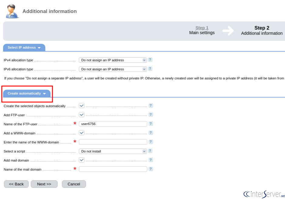 create user