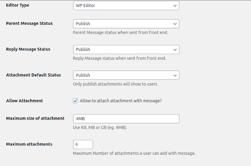 How to configure Front End PM in WordPress