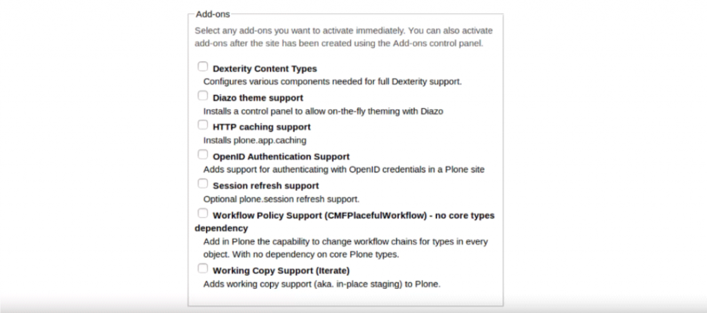 Install Plone