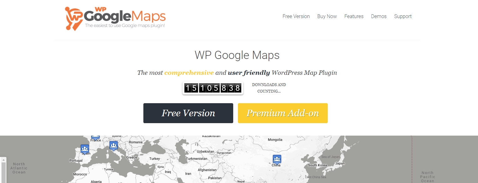 WP Google Maps plugin for WordPress