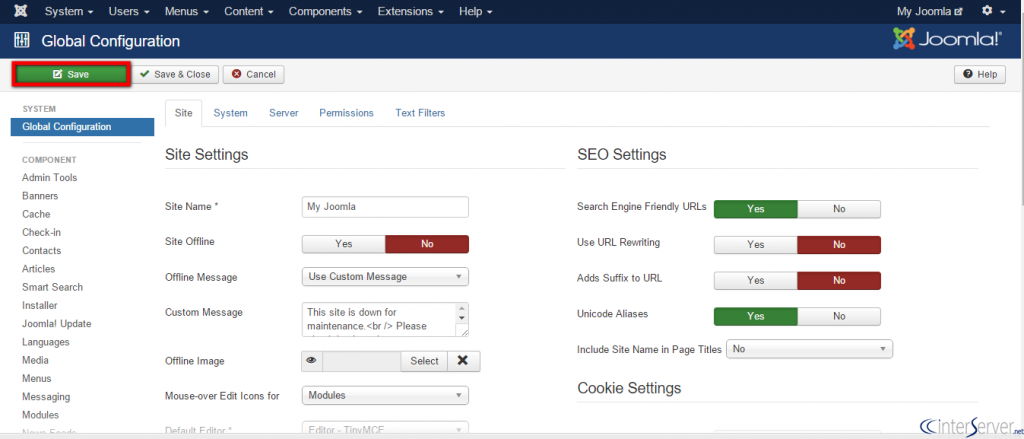 Enable Unicode Aliases in Joomla