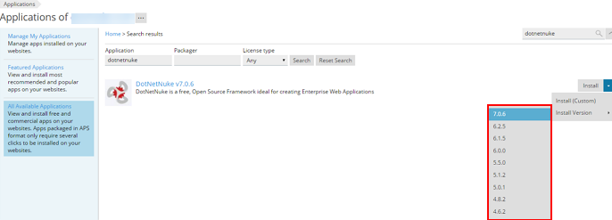 Install DotNetNuke
