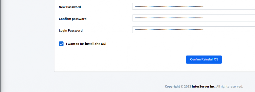 Linux VPS OS Re-installation screenshot 8