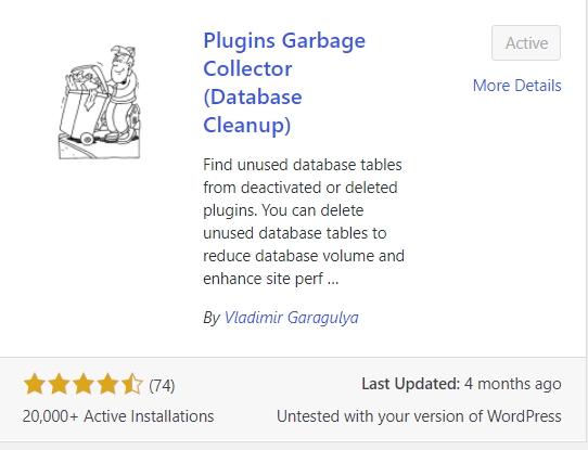Plugins Garbage collector plugin WordPress