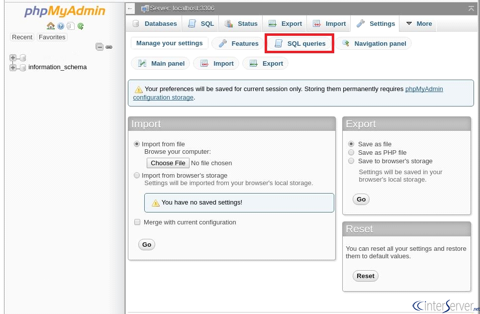 Query Settings