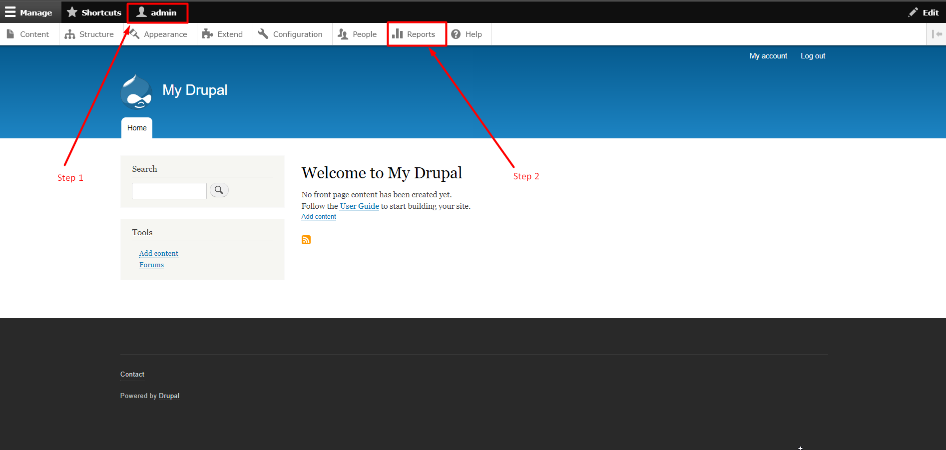 Install updates for modules in Drupal - Step 1 and 2