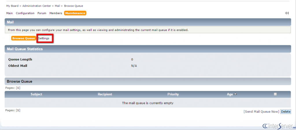 SMTP Settings in SMF