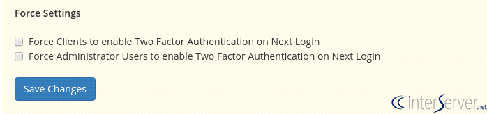 Two factor authentication