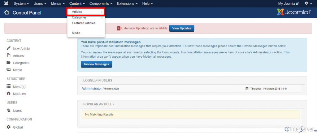 Hide Article Titlle in Joomla