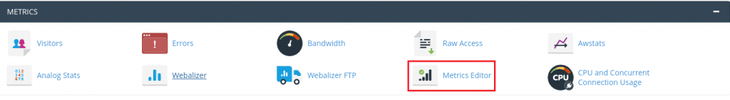 Enable Stats in cPanel Using Metrics Editor
