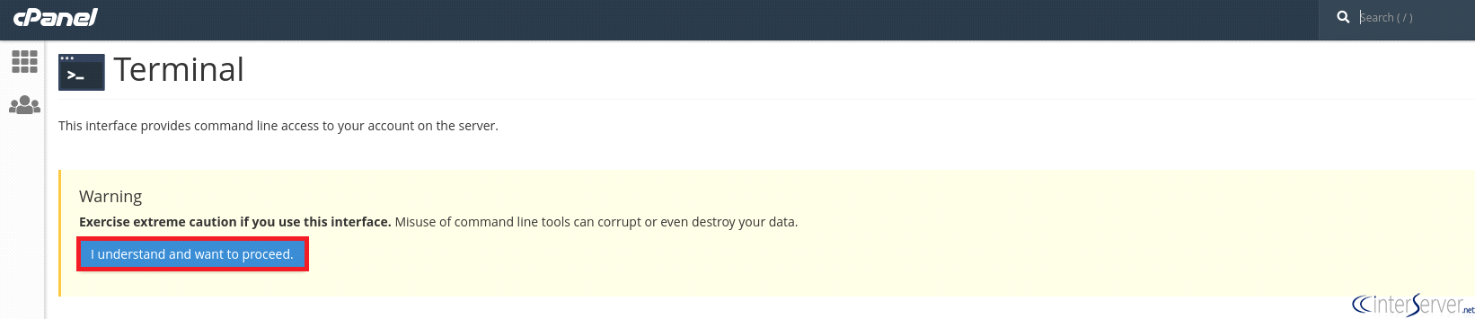 Enable Terminal