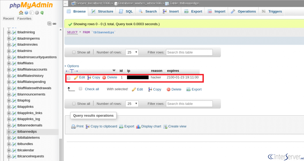 Unblock IP