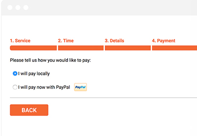 Payment for a booking in Bookly
