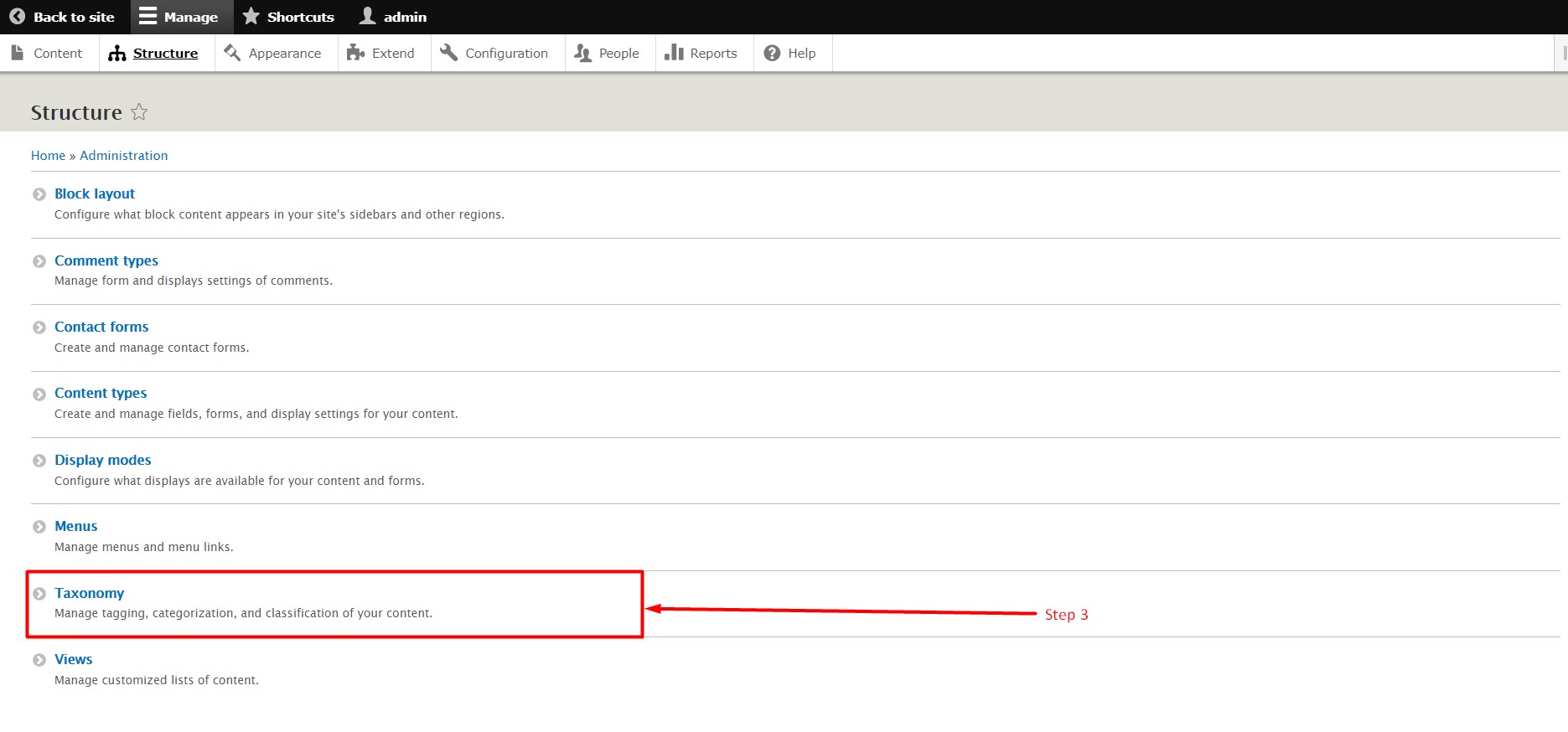 How to add Vocabulary in Drupal - Step 3