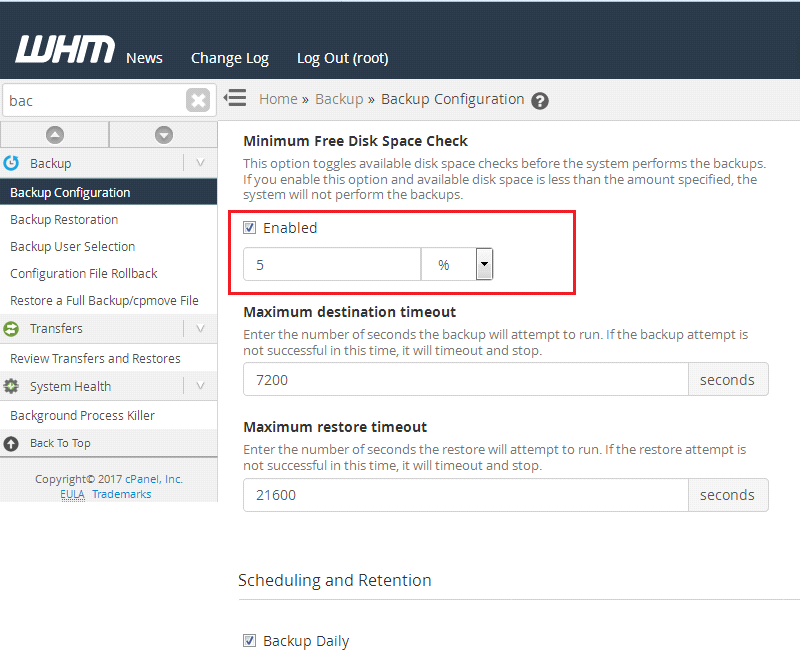 Configure Server Backup to Google Drive in cPanel