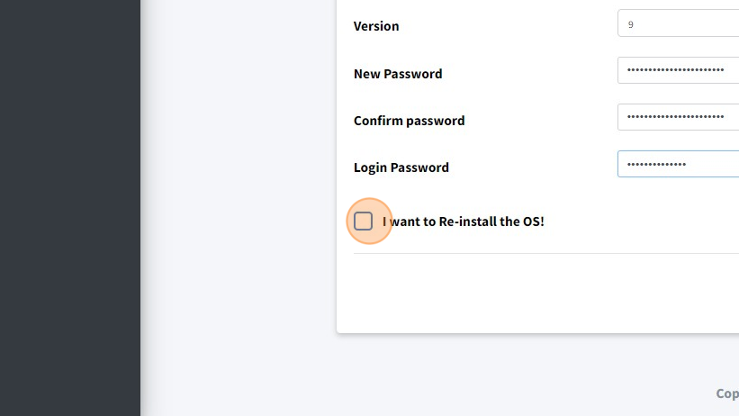How to Re-install the OS on a VPS - Step 17