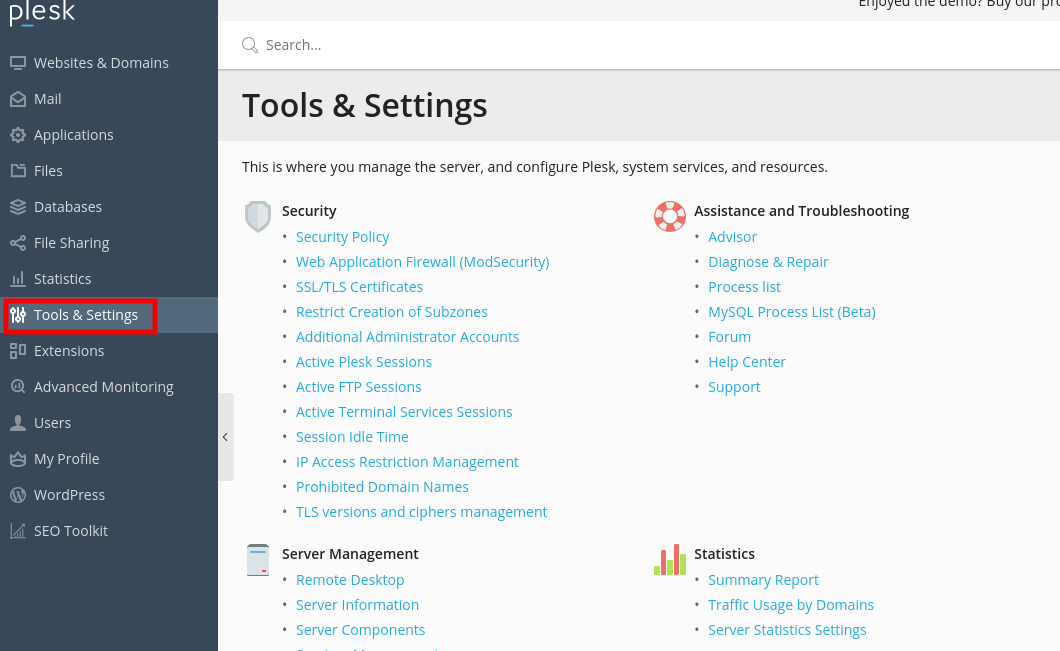Mail account in Plesk